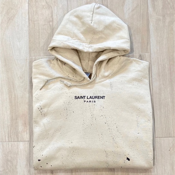 Saint Laurent Tops - Saint Laurent Splatter Hoodie